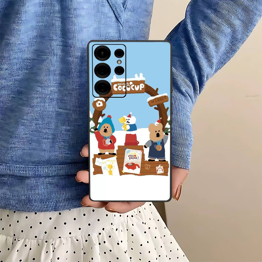 Милый Чехол-Телефон с Квоками для Samsung S 24 Fe 25 Ultra Plus 20 Lite 21 30 22 23 24 22 Ultra 5G Fundas