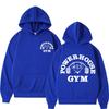 Powerhouse Gym Geek Fitness Print Hoodies Unisex Women Casual Vintage Oversized Sweatshirt The High Street Fashion Hip Hop Hoodie