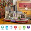 ASSYME Cubic Fan 3D Puzzle Craft Kit, Notre Dame Cathedral (with LEDs), L173h, No Glue or Tools Required
