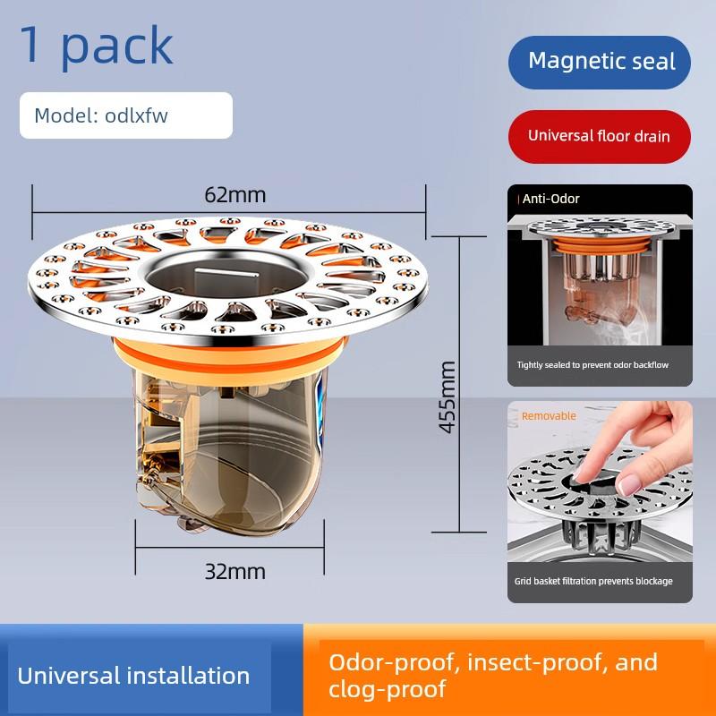 Floor Drain Deodorizer Filter Net Cover Universal for Bathroom Sewer Anti-Odor Device Bathroom Insect Prevention
