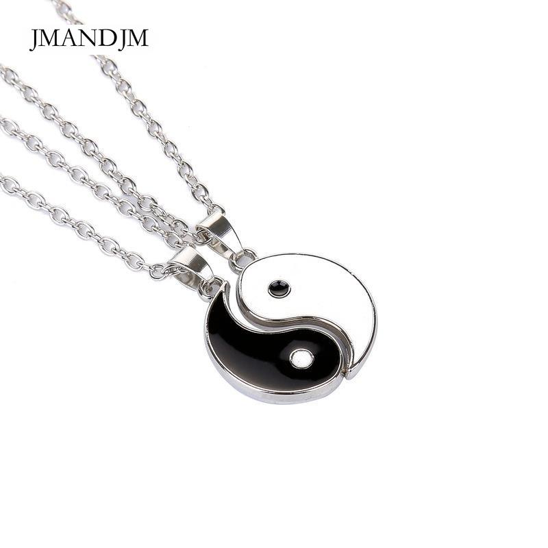 Chinese Style Tai Chi Bagua Yin Yang Pendant Necklace Set Unisex