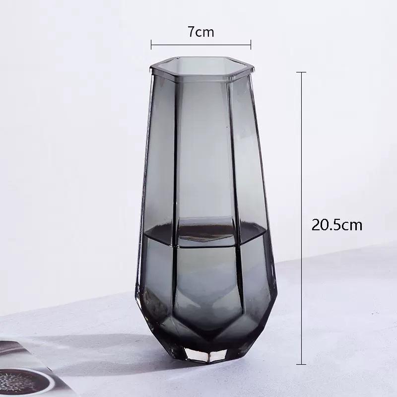 Ваза Стеклянная ваза Украшение дома Украшения Цветочная композиция Ваза для цветов