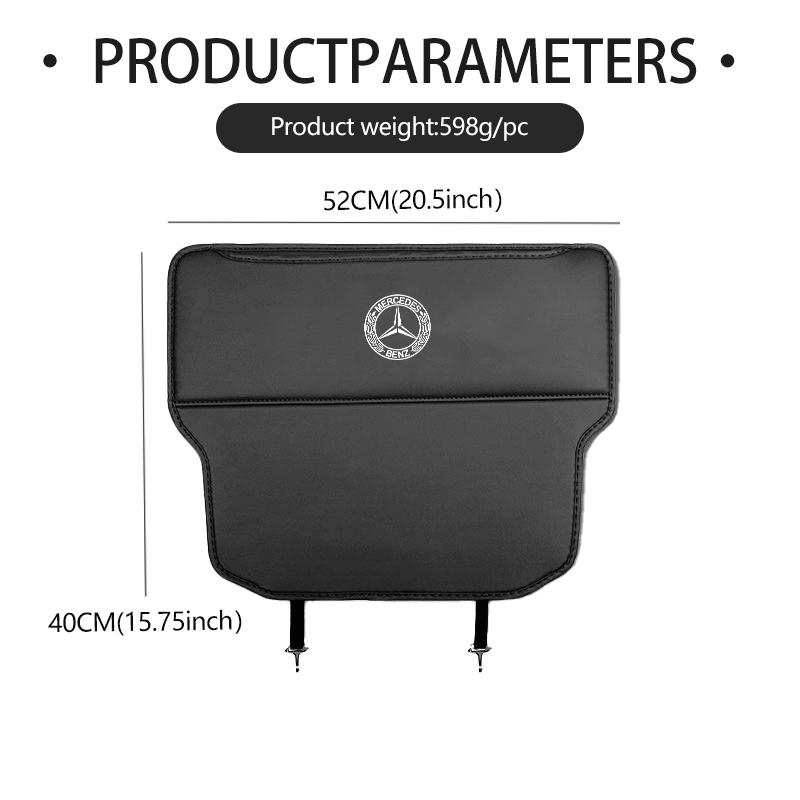 AABHZ1 Leather Car Seat Back Protection Anti-Kick Pad Seat Storage Bag Auto Accessories For Benz AMG CLA CLS C180 C200 W204 W205