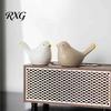 Modern Ceramic Bird Figurines Birds Figurine, Matte Glaze Statue, Animals Ornaments, Mini Elegant Tabletop Animal Sculptures Home Decoration