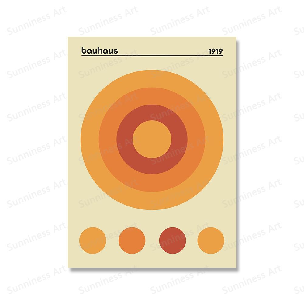 Выставка Баухауса Птица Геометрическая Абстракция Поп-культура Настенное Искусство Холст Картины Плакаты Печати Картины Для Декора Гостиной