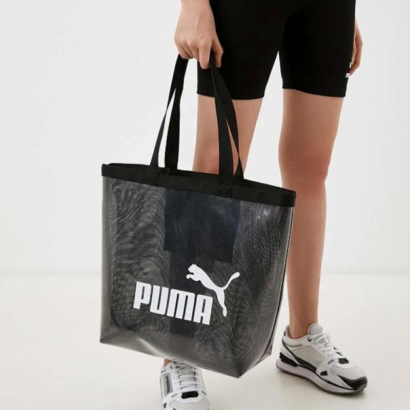 New PUMA Polyurethane Jelly Bag Shoulder Bag Handbag Regular Women's Black 078871-01