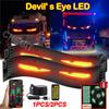 GRB LED Matrix Pixel Panel Devil's Eyes Car Logo APP Night Light DIY Programmable Flexible LED Display for Car Truck Accessorie