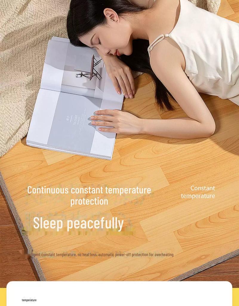 Graphene Crystal Electric Heating Mat for Floors - Ideal for Living Rooms and Yoga.