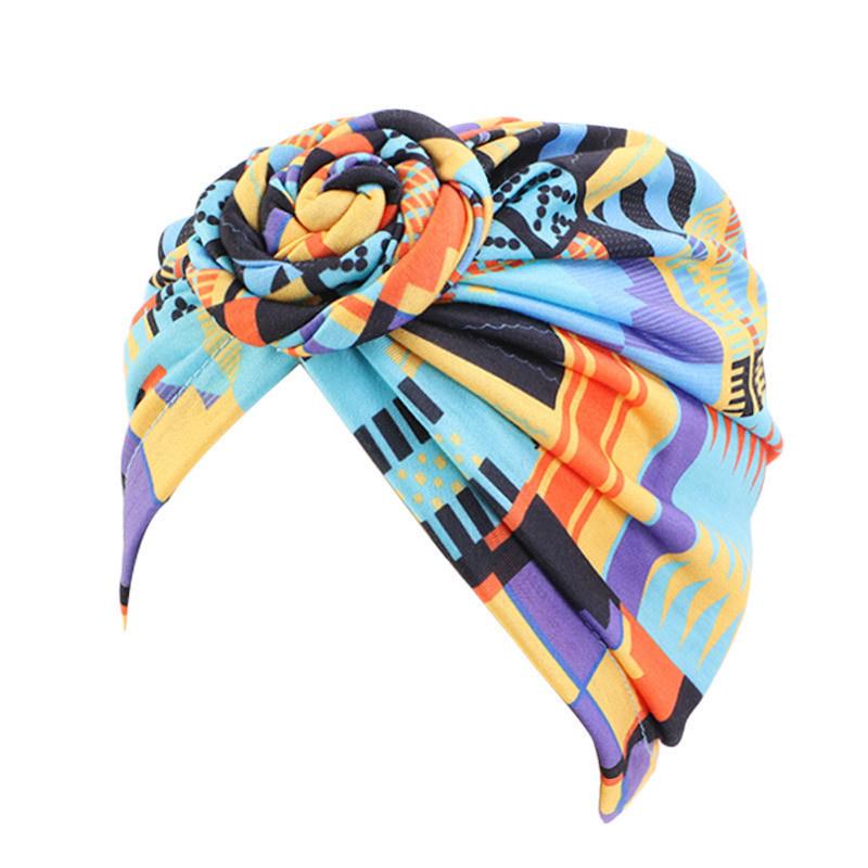 Тюрбан с африканским принтом для женщин, резинки для волос, узлы, повязка на голову, эластичные банданы, головные уборы для вечеринок, женский платок, аксессуары для волос