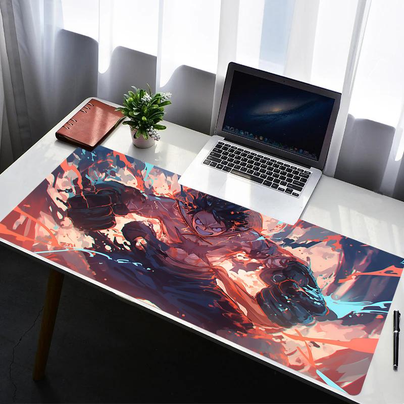 Mouse Pad PC Non Slip Rubber HD Mousepad Laptop Gamer Cabinet Keyboard Pad One Piece Luffy Office Computer Gaming Desk Mouse Mat