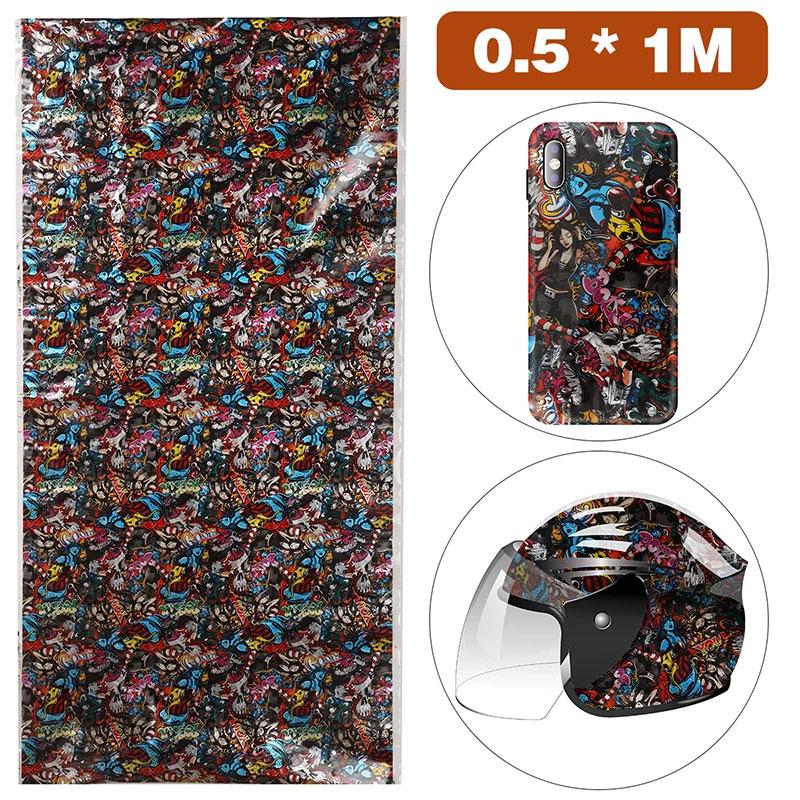50x100см ПВА Пленка для гидрографической печати с имитацией животного, DIY-паттерн, Гидрографическая пленка, Декор для колеса, шлема, Печатные пленки