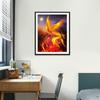 5D DIY Diamond Painting Flaming Phenix Cross Stitch Kit Mosaic Diamond Embroidery Full Round Square Drill Home Decoration