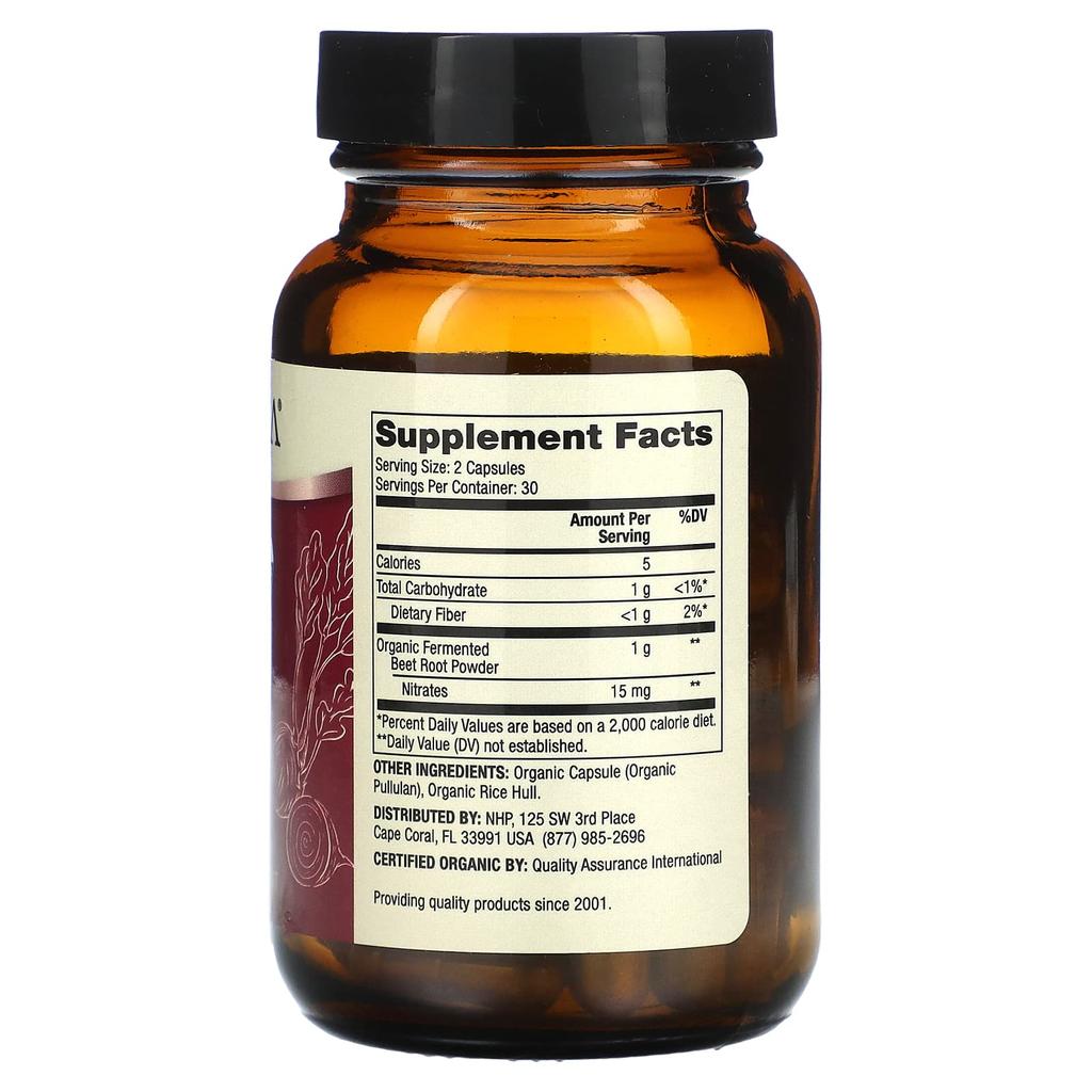 Dr. Mercola Organic Fermented Beets, 60 Capsules