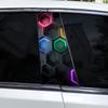2 шт. Шестиугольная наклейка на автомобиль, наклейка на B-стойку автомобиля, крышка от царапин, наклейка на центральную стойку автомобиля, водонепроницаемая виниловая наклейка на автомобиль