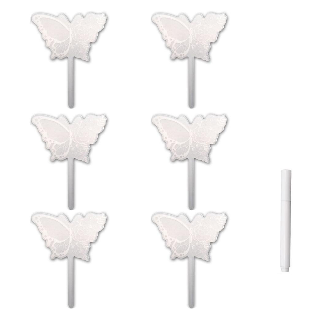 6/12 шт., этикетки для уличных растений, водонепроницаемые акриловые маркеры для растений, маркеры для питомника, украшения для трав, цветов и овощей