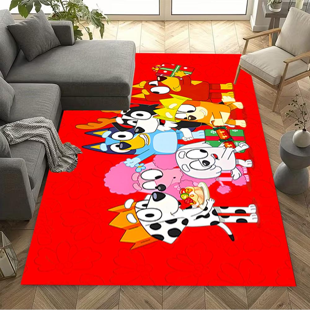 Bluey's Colorful Friends Carpet Perfect for Dormitory Decorate room Outdoor Kitchen Antislip Carpet Office home decor Perfect Gift for Friends & Famil