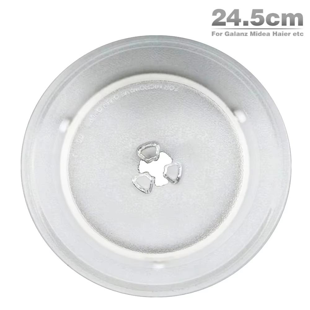 Replacement Turntable Plate 24.5cm Microwave Plate Cover New Microwave Glass Plate