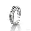 Geometric Curve Knotted Open Ring for Women - Niche Cold Style Fashion Accessory