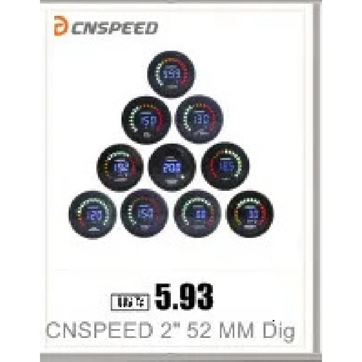 CNSPEED 2" 52mm Auto Digital Oil pressure gauge 0-150Psi Blue Led Light Oil press gauge with sensor Car meter
