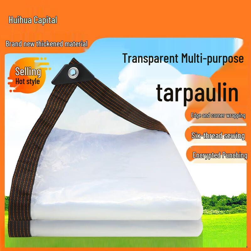 Clear PE Heavy-Duty Waterproof Tarp