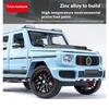Масштаб 1/24 Mercedes Benz G800 Внедорожный внедорожник Литая модель Сплав Металл Автомобиль Сделай сам Настольные дисплеи Дом Модные игрушки Украшения Звук и свет