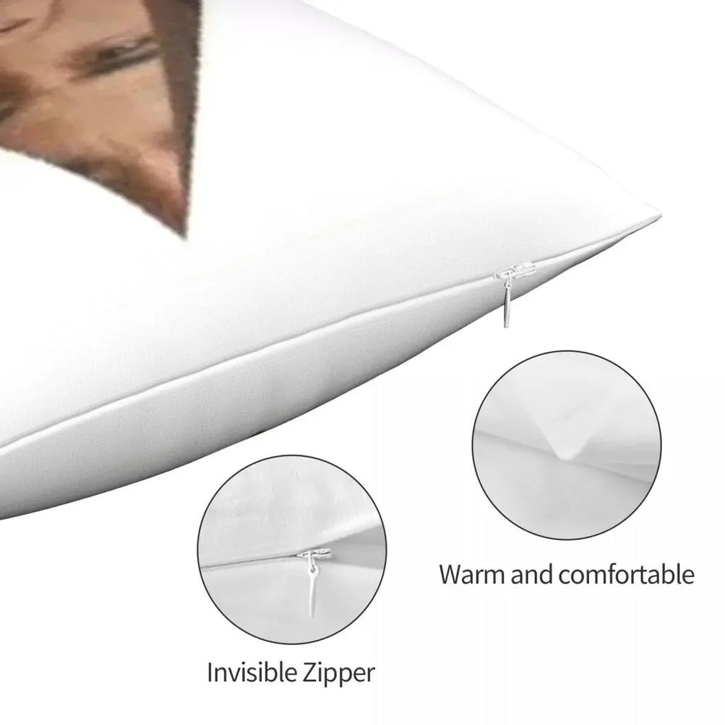 Наволочка с квадратной рамкой «Призма Обамы» из полиэстера с принтом и застежкой-молнией, наволочка для подушки на кровать