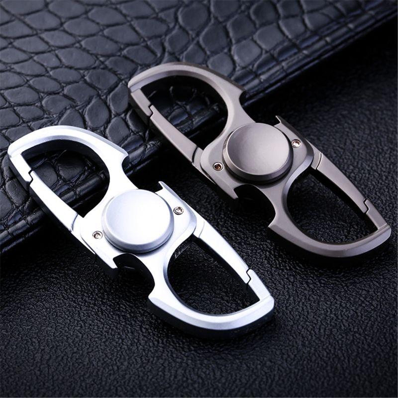 Keychain Spiner Fidget Hand Spiner Anti anxiety Toy Relieves Stress Finger Ketchain Bottle Opener EDC Children's and Boys' Toy