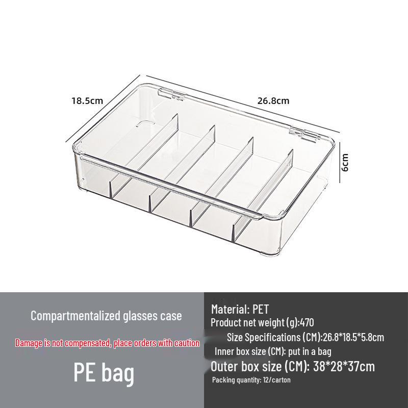 Акриловый бокс для хранения солнцезащитных очков для трансграничной торговли: Многослойный настольный выставочный шкаф с выдвижными ящиками, пылезащитная полка