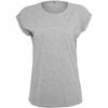 Womens/Ladies Extended Shoulder T-Shirt