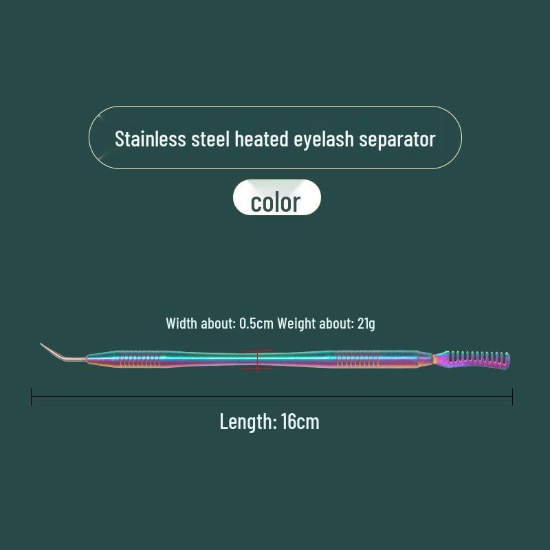 Двусторонняя нержавеющая сталь Инструмент для ресниц и бровей: Расчесывайте, завивайте и придавайте форму с точностью