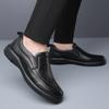 High End Brand Men's Leather Casual Shoes Thick Soled Wear-resistant Men's Oxford Shoes Commuting Anti Slip Driving Shoes
