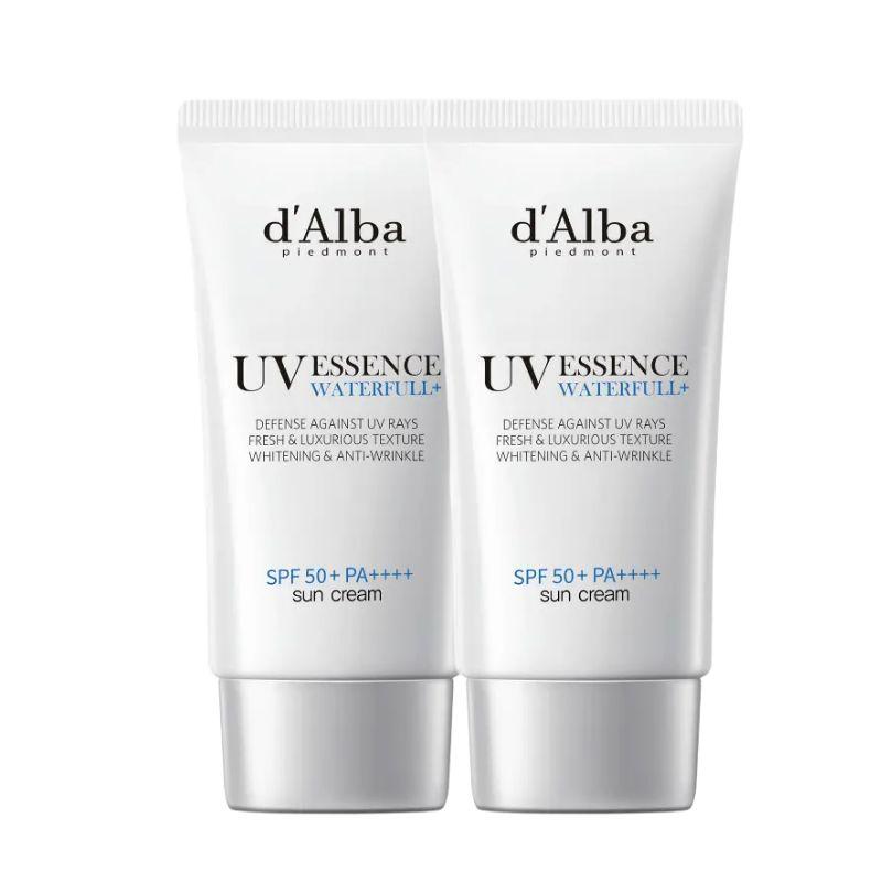 d'Alba Waterfull Essence Sun Cream Duo Set Hydrating Glow Sunscreen 50ml + 50ml 1+1