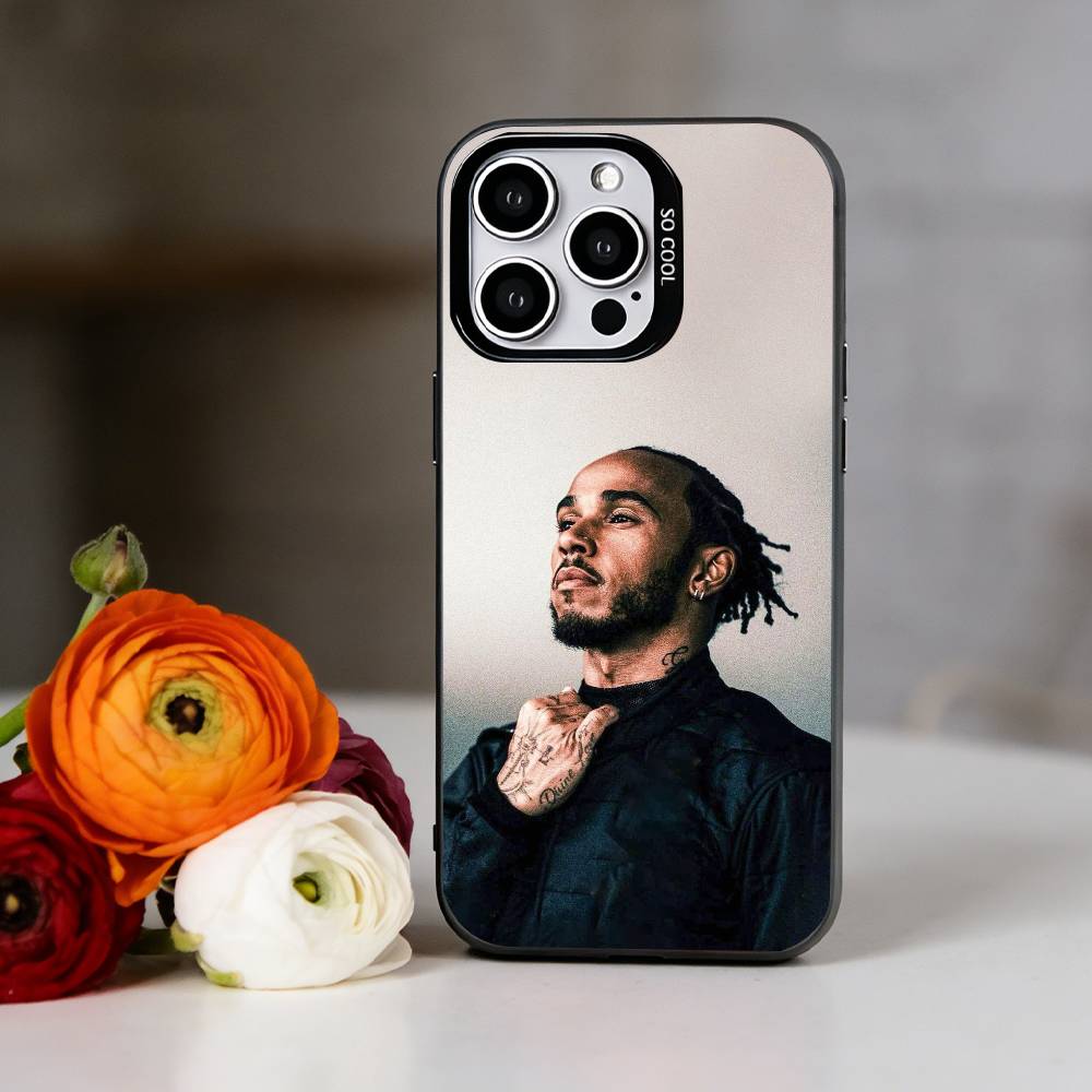 Чехол для телефона L-Lewis Hamilton для iPhone 17,16,15,14,13,12,11 Plus,Pro Max,XS, Цветной Серебристый Чехол для телефона Funda Cover