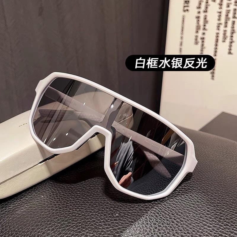 Polarized Cycling Sunglasses Men Women UV400 Protection Large Frame Windproof Outdoor Sports Glasses