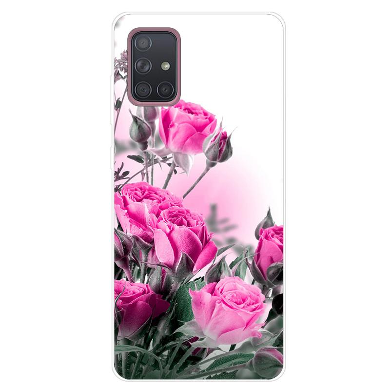 For Samsung Galaxy A51 A71 Case Soft Silicone Cute Cartoon Panda Phone Cases For Samsung A 51 A515F Galaxy A71 A715F Cover Funda