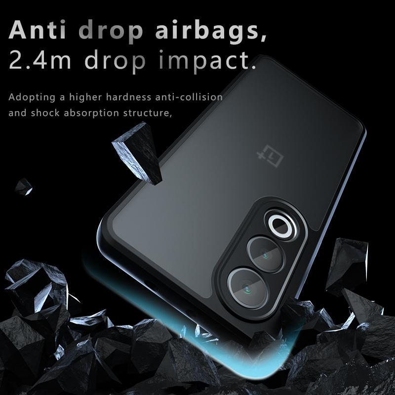 For OnePlus Nord CE 4 Lite CE4 Case Luxury Matte Clear Armor Phone Case for One Plus Nord CE 4 Ace 3V Nord3 Acrylic PC + TPU Shockproof Bumper