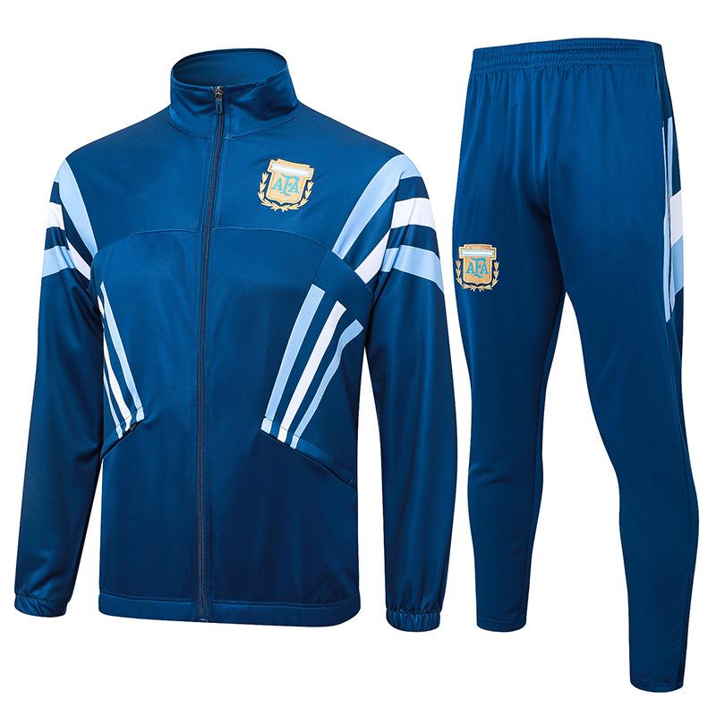 2024 country captain zipper Argentina Portugal Italy Brazil Germany warm-up jersey football jersey