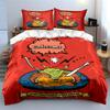 Egg characters with utensils. Bedding sets Duvet cover sets Duvet covers Pillowcases(1 * Duvet Cover 2 * Pillowcases without duvet insert)