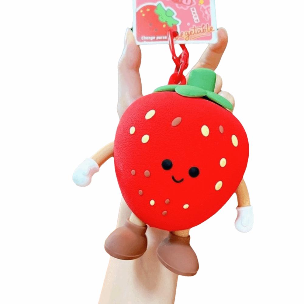Funny Small Coin Purse Blueberrie Silicone Bag Pendant Fashion Change Storage Bag Earphone Storage