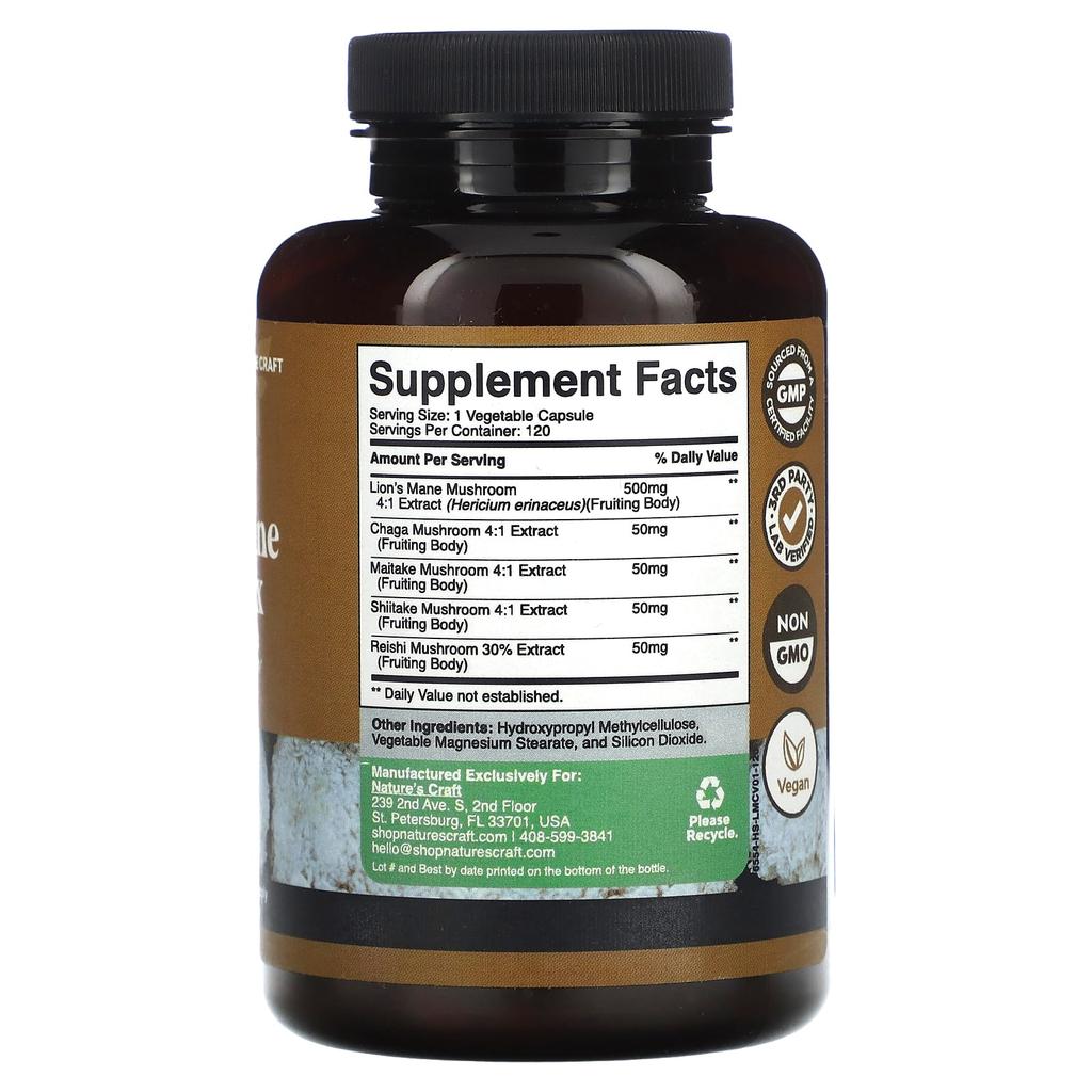 Nature's Craft Helicoptera Complex, 120 Capsules