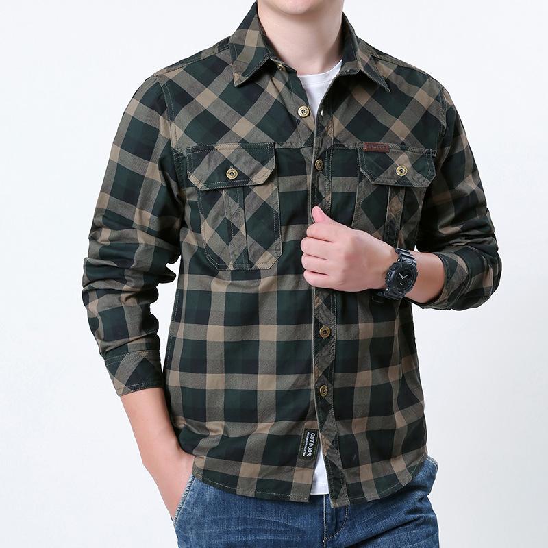 Men's Long Sleeve Shirts Lightweight Chambray Workout Shirts With Pockets Casual Button Up Relaxed Fit Dress Shirts for Men Outdoor Western Shirt