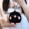 Cat & Mole Plush Crossbody Bag with USB Flash Drive Holder - Original Design, Cute Animal Gift