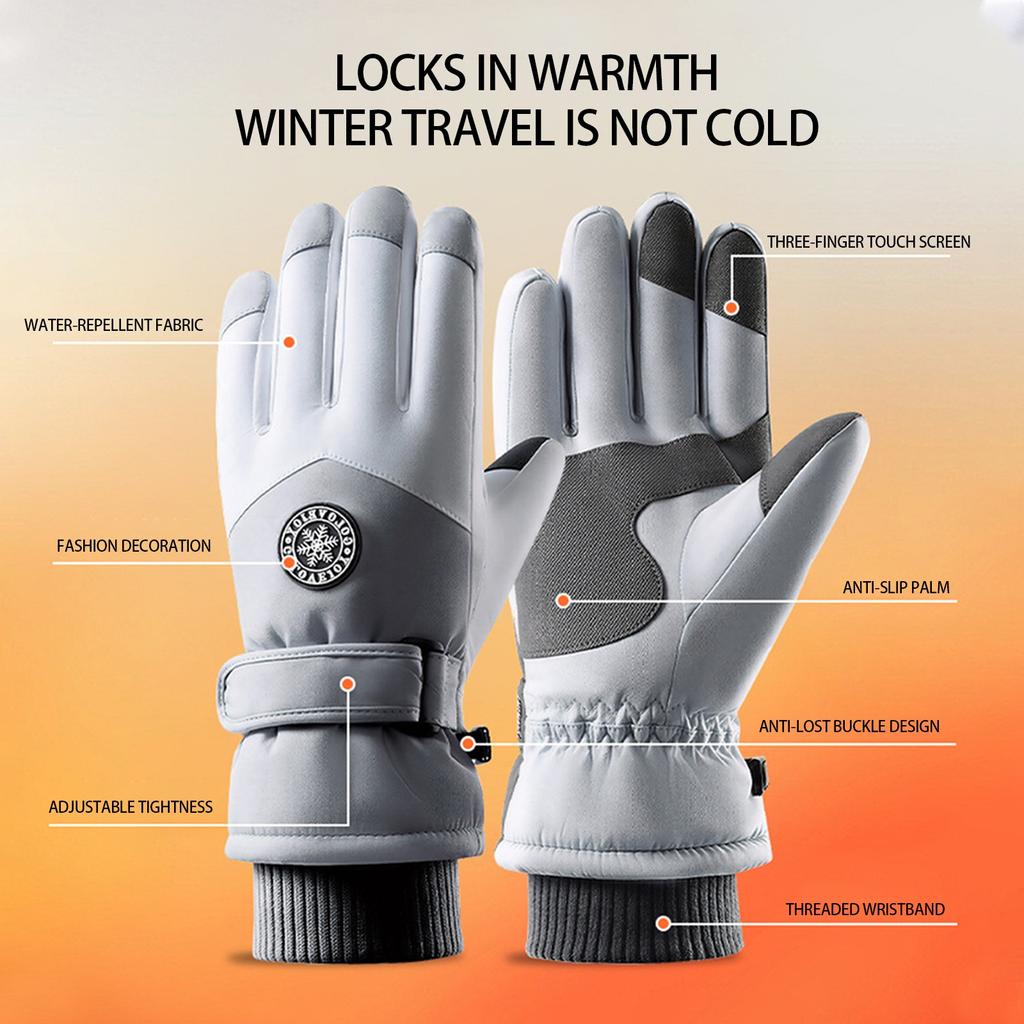 Winter Waterproofs Ski Gloves Men Women, Windproofs Thermal Touchscreen Gloves,Snow Warm Cycling Driving Biking Running