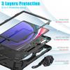 Прочный Чехол для Galaxy Tab S10 S9 S8 Ultra 2024 2023 2022 14.6" SM-X920 X926B X910 X916B X900 X906B 360 Поворотная Подставка Чехол