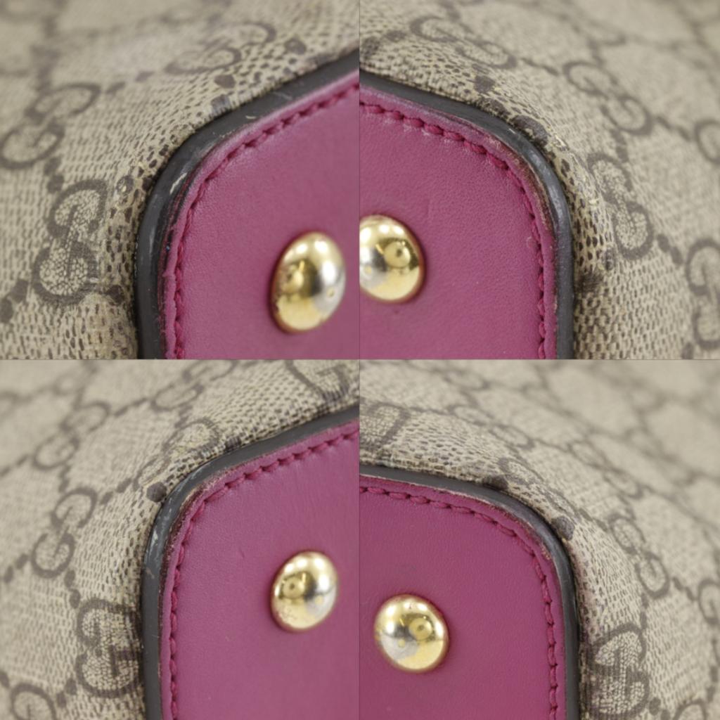 GUCCI 2WAYShoulder Handbag 429147 Brown GG Supreme Canvas Women Used
