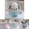 Adorable Sanrio Plush Keychain Featuring Cinnamonroll Kuromi And My Melody For Stylish Accessories