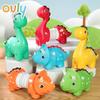 Ovly Children's Pop Out Pop Tube Dinosaur Sliding Toy Collision Transformation Car 1-3 Years Old Toddlers Learn To Climb Toys