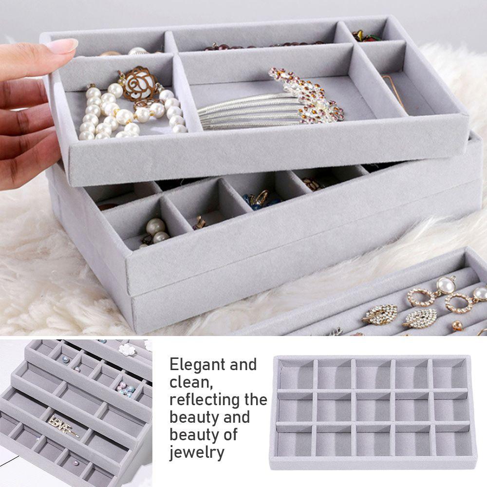 Jewelry Tray Case Bracelets Rings Storage Rotating Jewelry Box Earring Holder Jewelry Accessory