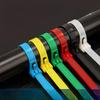 Reusable Nylon Cable Ties with Black & White Plastic Buckle Fixings, Loose-Fitting Design
