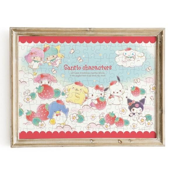 Пазл Sanrio Персонажи Клубничное небо SAN-K100-023, 100 деталей, разные цвета